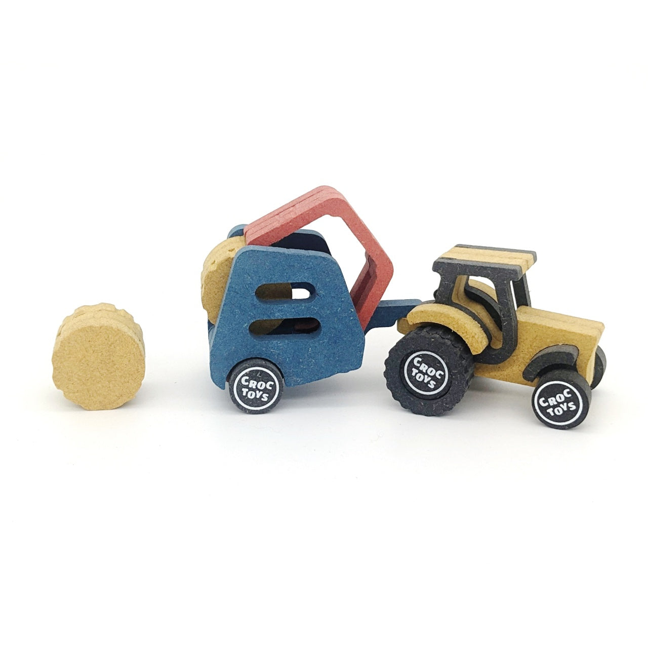 Set de constructie Ferma cu tractor Nathan, Croc toys
