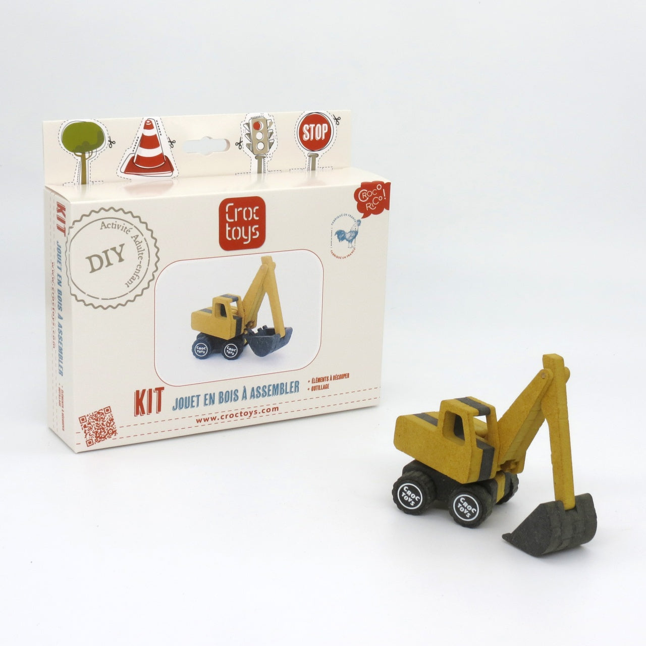 Set de constructie vehicul de santier Excavatorul Frederic, Croc toys