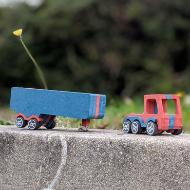 Set de constructie vehicul Tir transport marfa Remy, Croc toys