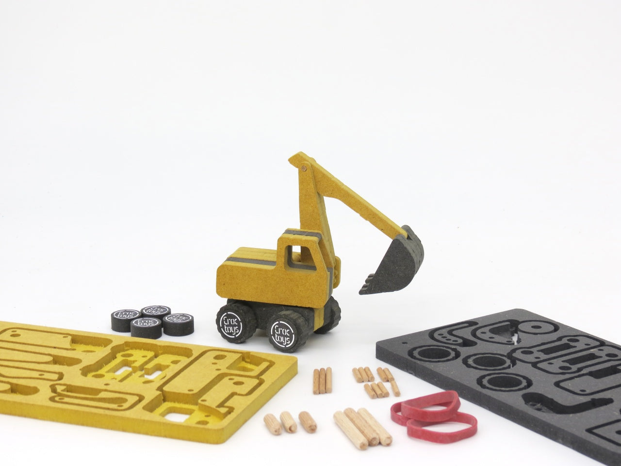 Set de constructie vehicule de santier Marco si Frederic, Croc toys