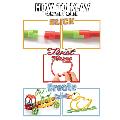 Set de construit cu magnet Spaghetteez 70 piese