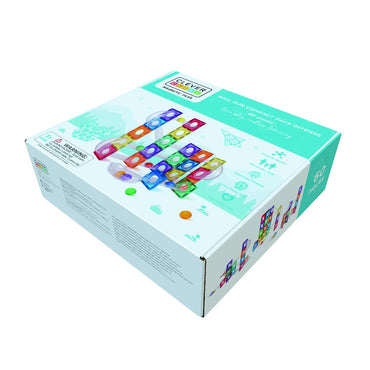 Set magnetic Circuit cu bile Compact 60 Piese, Cleverclixx