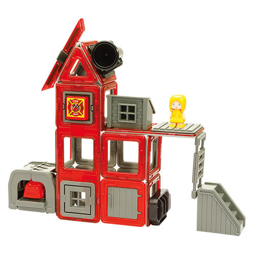 Set magnetic Magformers, Uimitorul set cu vehicule de interventie