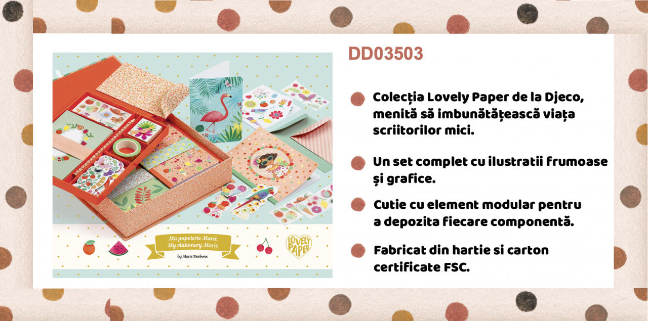 Set papetarie Maria, Djeco