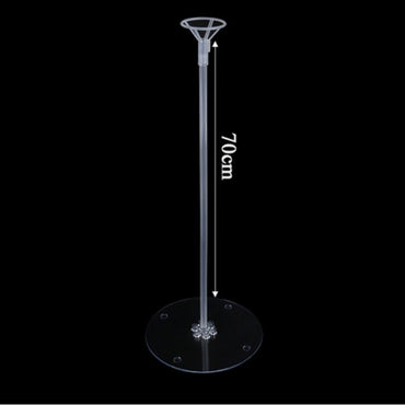 Suport de Masa pentru Baloane, ANGELBEAR, Accesoriu Decorativ, din Plastic, 70 cm, Transparent