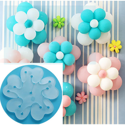 Suport pentru Baloane, ANGELBEAR, Care Formeaza o Floare, cu Doua Straturi, pentru 11 Baloane, 8x8cm, 4.6g