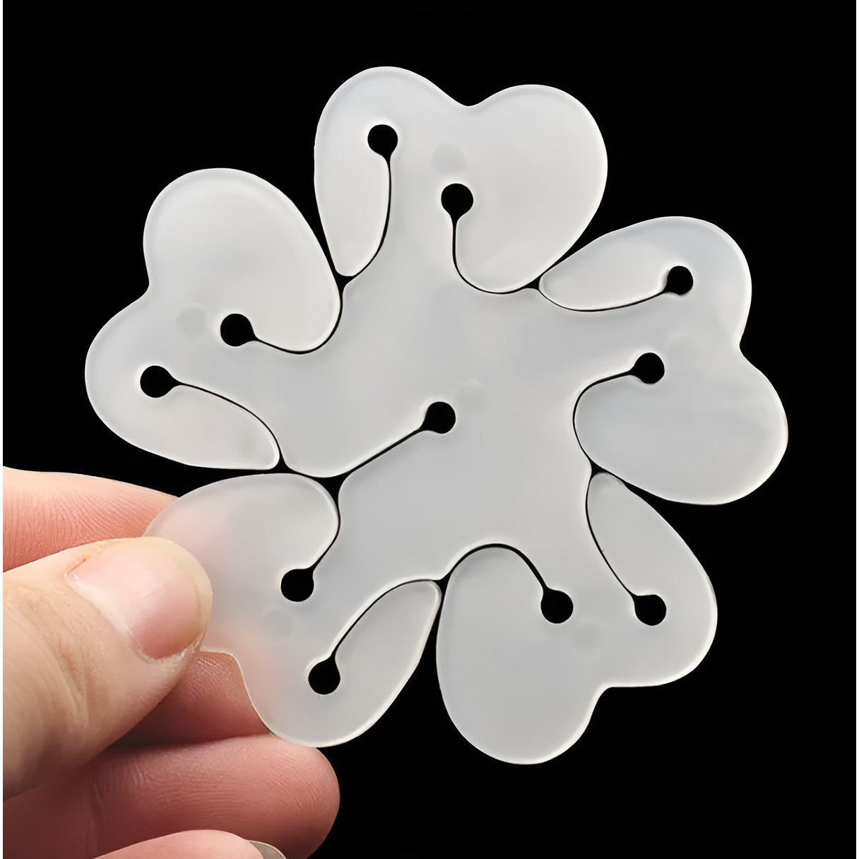 Suport pentru Baloane, ANGELBEAR, Care Formeaza o Floare, cu Doua Straturi, pentru 11 Baloane, 8x8cm, 4.6g
