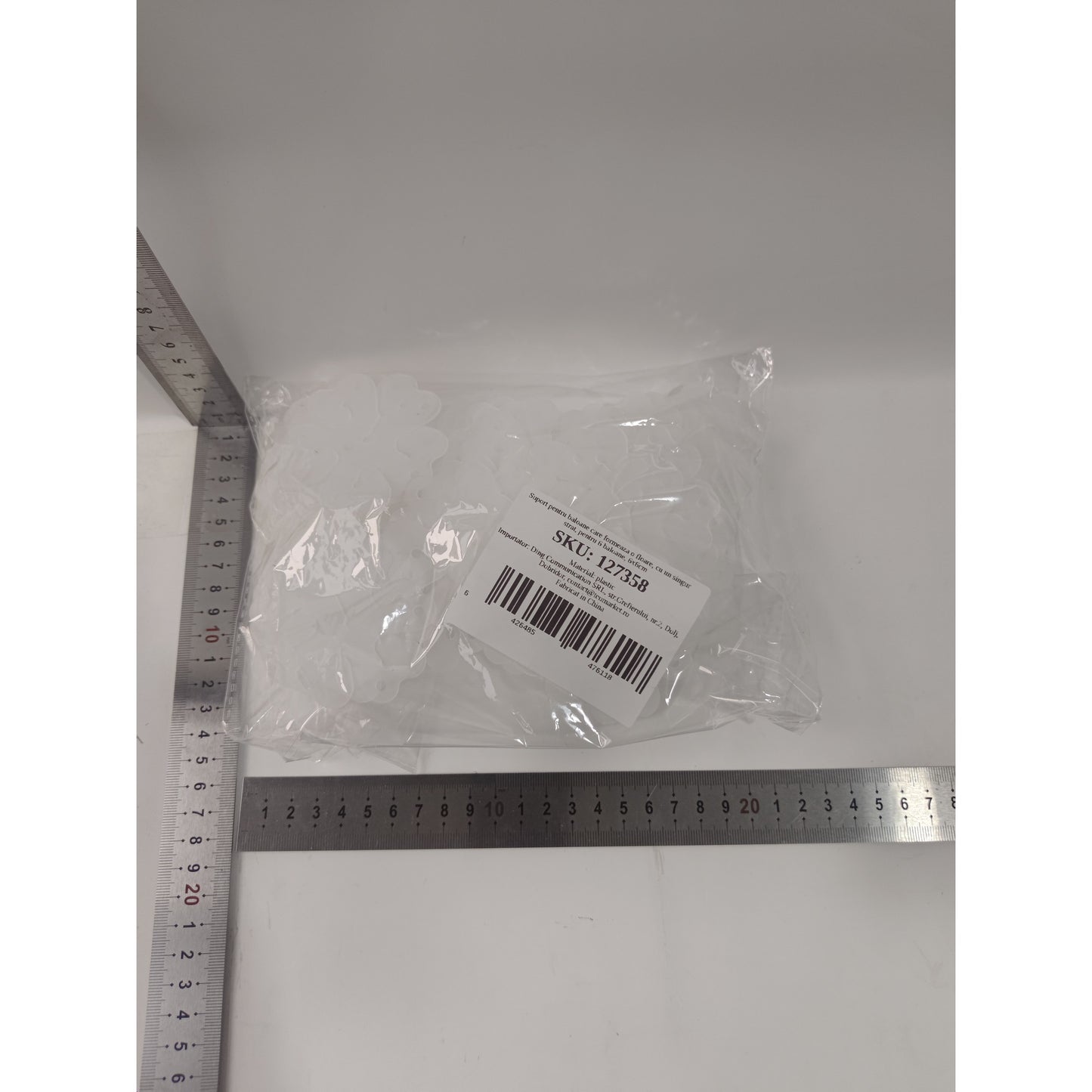 Suport pentru Baloane, ANGELBEAR, care Formeaza o Floare, cu Un Singur Strat, pentru 6 Baloane, 6x6cm, 2.7g
