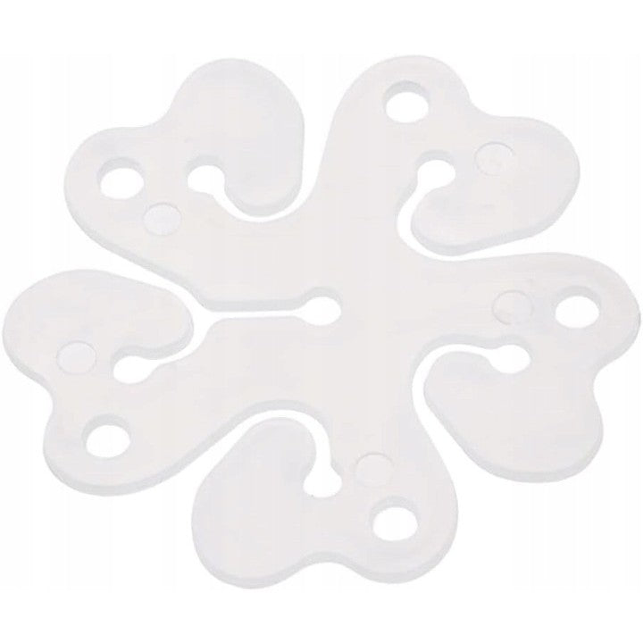 Suport pentru Baloane, ANGELBEAR, care Formeaza o Floare, cu Un Singur Strat, pentru 6 Baloane, 6x6cm, 2.7g