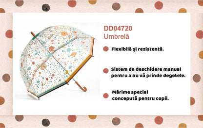 Umbrela pentru adulti Flori colorate, Djeco