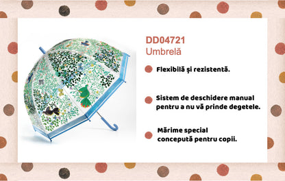 Umbrela pentru adulti Flori si pasari, Djeco